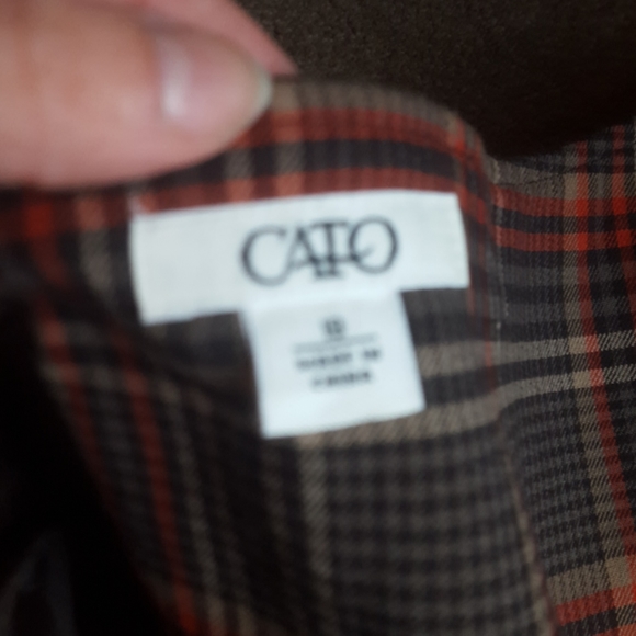Cato Vintage Plaid Toggle Skirt - Picture 6 of 8